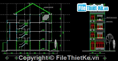 Bản vẽ,Bản vẽ autocad,Bản vẽ nhà phố,mẫu nhà cấp 4,nhà mặt phố